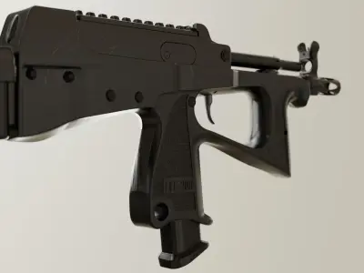 High Quality PP-2000 Submachine Gun 3D Model  Low-poly 3D model