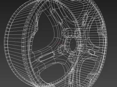 Car rim 4 3D model