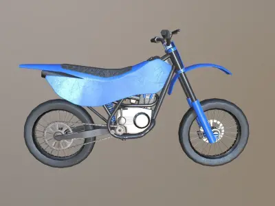 Dirt Bike Low-poly 3D model purchase