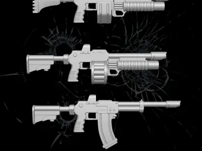 Fire Strike Collection STL Files For Action Figures 3D print model