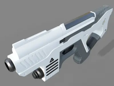 3D SCI-FI PISTOL  Low-poly 3D model