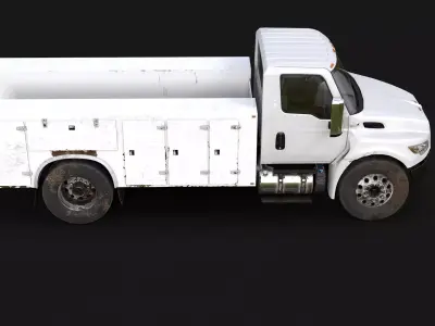 International MV Service Truck Rusted 3D model