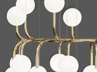 LUUM chandelier 3D model