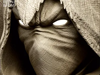 Wicked Marvel Moon Knight Portrait Bust 3D print model