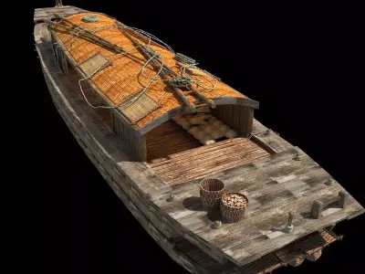 Chinese Fishing boat 3D model