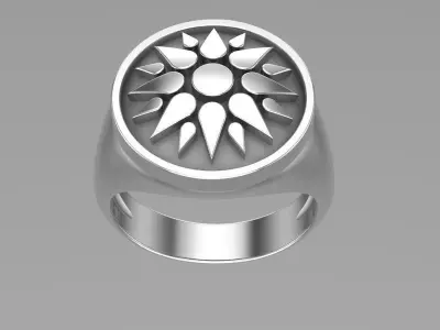 Sun Ring 3D print model