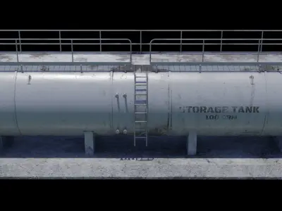 Oil storage tank 1A 3D model