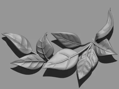 tree leaves 3D print model