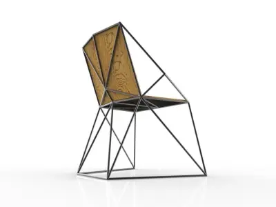 Chair Geometric 2 3D model