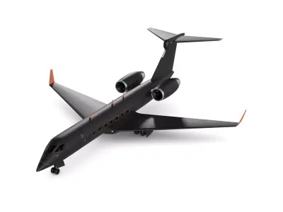 Regional Aircraft Low-poly 3D model