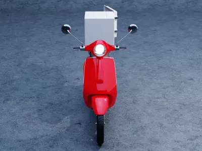 Vespa Delivery 3D model