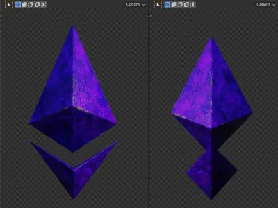 ethereum model logo Free 3D model