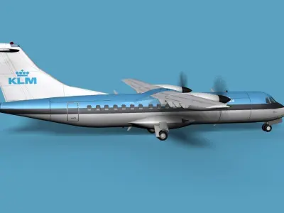 ATR  ATR-42-500 KLM 3D model