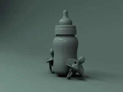 baby bottle 3D model