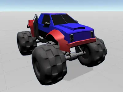 Monster Trucks Pack 3D model