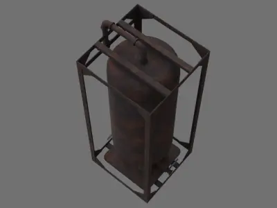 Oil Storage 1C Low-poly 3D model
