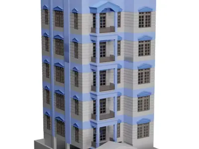 Building Free low-poly 3D model purchase