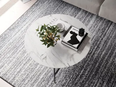  Marble Replica B&amp;B Italia Carrara Coffee Table Model 