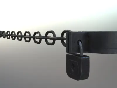 shackles rigged 3D model
