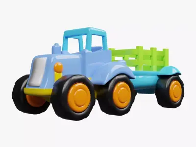 Kids Toys - Tractor 3D model