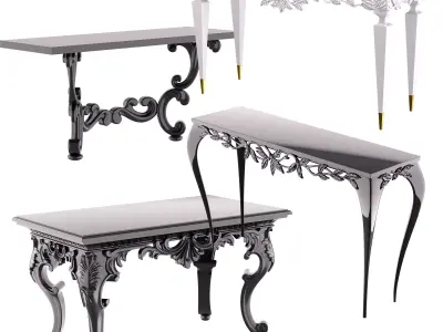 christopher guy console table set 3D model