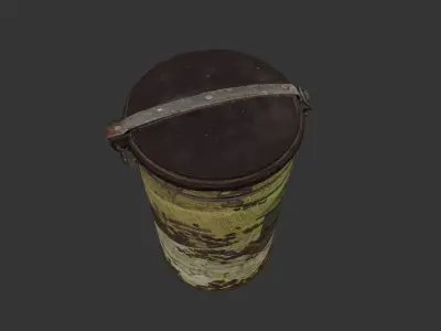 Coffee can Low-poly 3D model