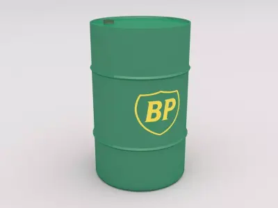 BP Barrel Low-poly 3D model