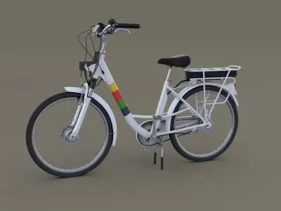 Electric City Bicycle 3D model