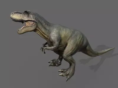 Dinosaurs  Pack Low-poly 3D model