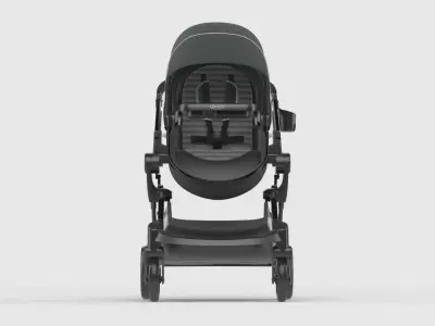 Baby stroller 3D model 3D model 14