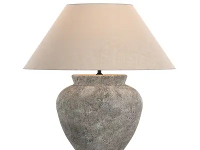 TERRA-COTTA ETRUSCAN URN TABLE LAMP 3D model