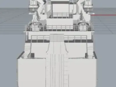 MV Clansman Calmac RO-PAX Ferry 3D print model