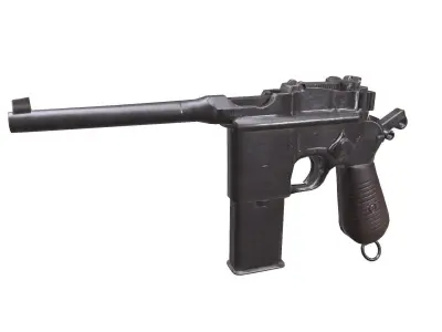 Mauser C96 Free low-poly 3D model