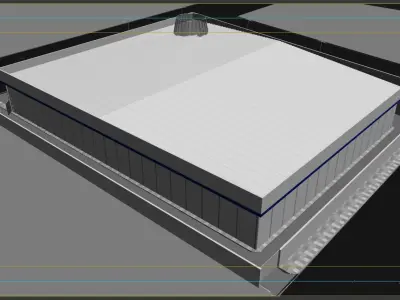 Car showroom - exhibition 3D model