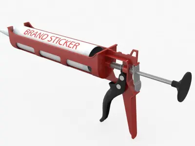 Silicone Gun Pistol 3D model