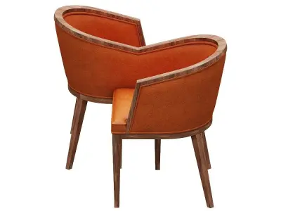 Antique courting chair Low-poly 3D model