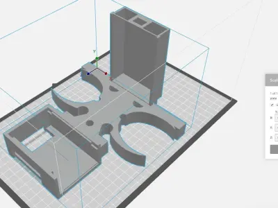 RPI3 Cyber Technology Binocular Mount 3D print model
