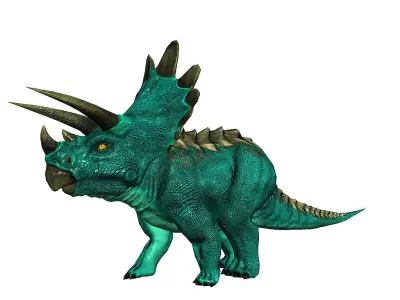 3Dfoin - Triceratops  Low-poly 3D model