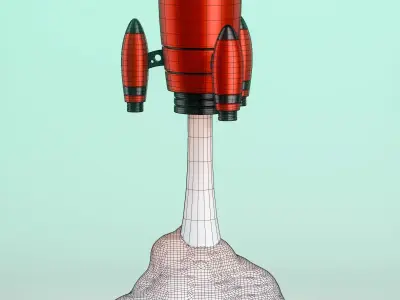 Rocket Free 3D model get
