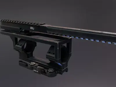 LT STOMP Scope Mount Low-poly 3D model