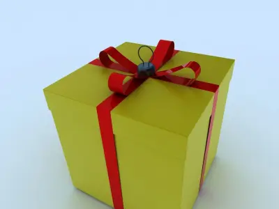 Gift box 1 3D model