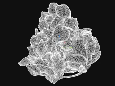 Realistic Cannabis Bud 03 3D model