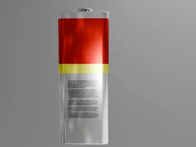 9V Battery Free low-poly 3D model