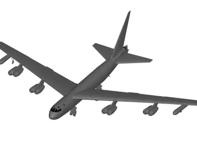 Boeing B-52 Stratofortress 3D model 3