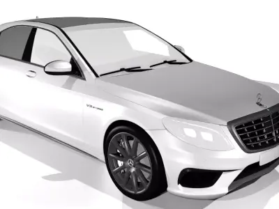 Mercedes S63  AMG 3D model