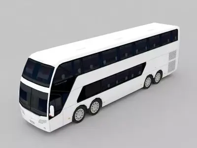 autobus bus Low-poly 3D model