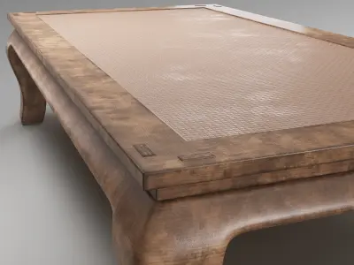 Pottery Barn - Canton coffee table 3D model