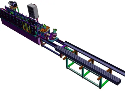 Gypsum Board Roll Forming Machine  3D model