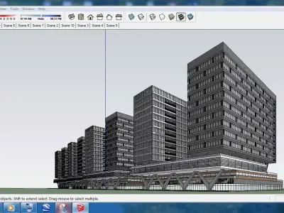 Sketchup Office building OFF1 Free 3D model