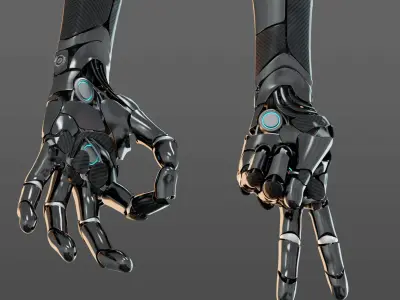 hand anatomy mechanical 3D model purchase